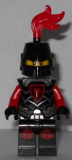 LEGO cas524 Castle - Dragon Knight Armor with Dragon Head, Helmet Closed, Red Plume, Black Bushy Eyebrows