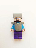 LEGO min013 Steve with Helmet and Armor