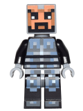 LEGO min038 Minecraft Skin 5 - Pixelated, Male with Black and Silver Armor