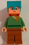LEGO min062 Alex - Medium Azure Helmet, Dark Orange Legs (21142)