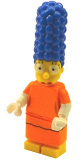 LEGO sim029 Marge Simpson with Orange Dress - Minifig only Entry